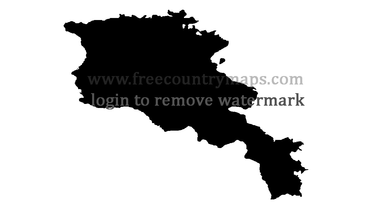 Gif Blank Map of Armenia