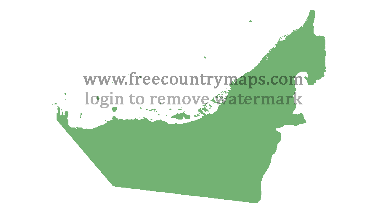 Blank Map Of United Arab Emirates Free Png And Vector Blank Maps A B