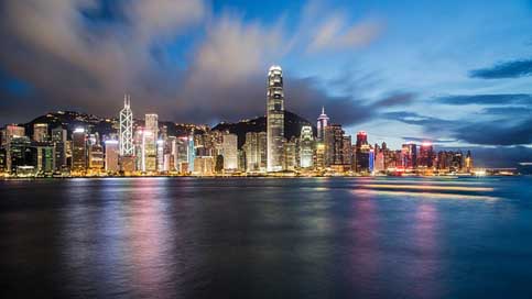 Hong-Kong Cityscape Night China Picture