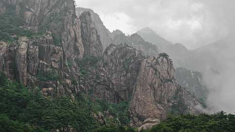 China Forest Cliff Mountains Picture