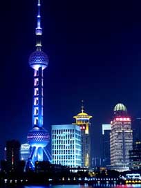 Shanghai  Night-View Oriental-Pearl-Tv-Tower Picture