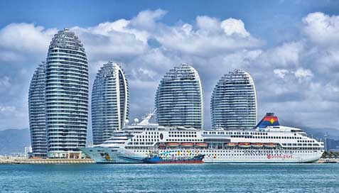 Ship Skyline China Hainan Picture