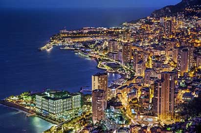 Monaco Evening France Monte-Carlo Picture