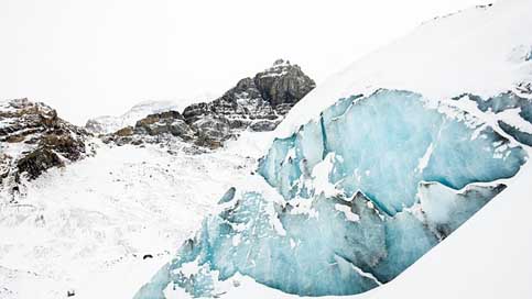 Glaciers Snow Mountains Crevasse Picture