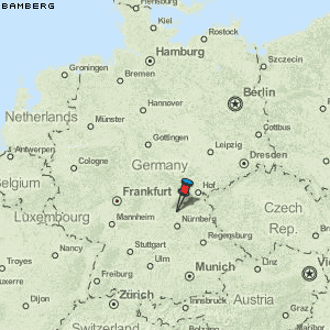 Bamberg Karte Deutschland