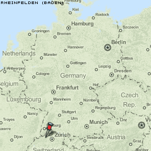 Rheinfelden (Baden) Karte Deutschland