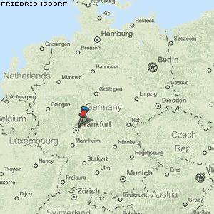 Friedrichsdorf Karte Deutschland