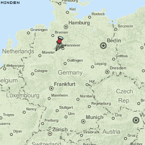 Minden Karte Deutschland