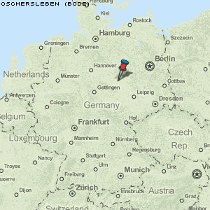 Karte von Oschersleben (Bode) :: Deutschland Breiten- und Längengrad