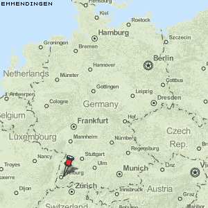 Karte von Emmendingen :: Deutschland Breiten- und Längengrad