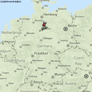 Karte von Isernhagen :: Deutschland Breiten- und Längengrad