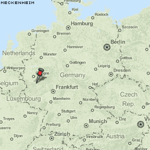 Meckenheim Karte Deutschland
