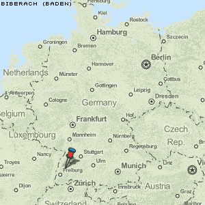 Karte von Biberach (Baden) :: Deutschland Breiten- und Längengrad