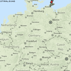 stralsund karta Karte von Stralsund :: Deutschland Breiten  und Längengrad 