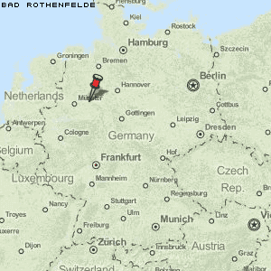 Karte von Bad Rothenfelde :: Deutschland Breiten- und Längengrad