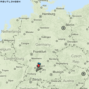 Reutlingen Karte Deutschland