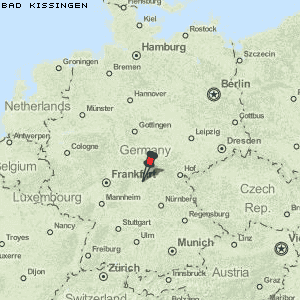 Karte von Bad Kissingen :: Deutschland Breiten- und Längengrad