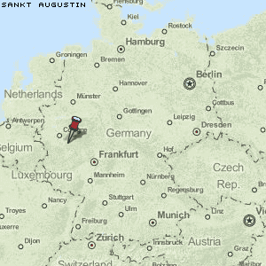 Karte von Sankt Augustin :: Deutschland Breiten- und Längengrad