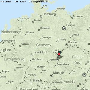 Weiden in der Oberpfalz Karte Deutschland