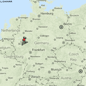 Karte von Lohmar :: Deutschland Breiten- und Längengrad : Kostenlose