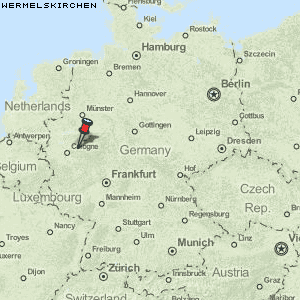 Karte von Wermelskirchen :: Deutschland Breiten- und Längengrad
