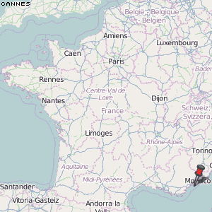 Karte Von Cannes Frankreich Breiten Und Langengrad Kostenlose Karten Wo Ist