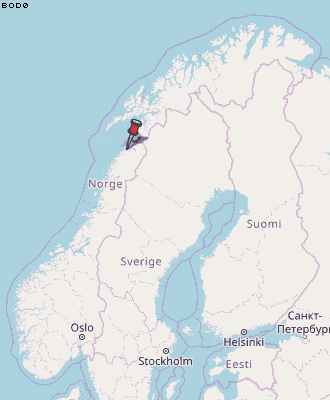 Bodø Karte Norwegen