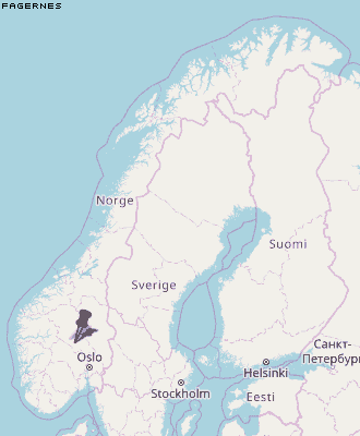 Fagernes Karte Norwegen