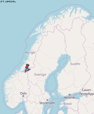 Stjørdal Karte Norwegen