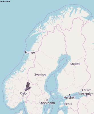 Hamar Karte Norwegen
