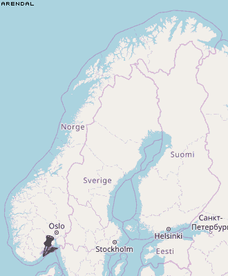 Arendal Karte Norwegen