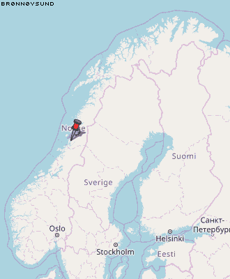 Brønnøysund Karte Norwegen