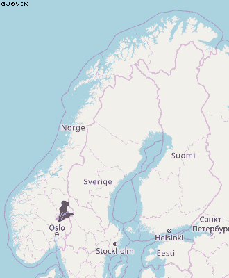 Gjøvik Karte Norwegen