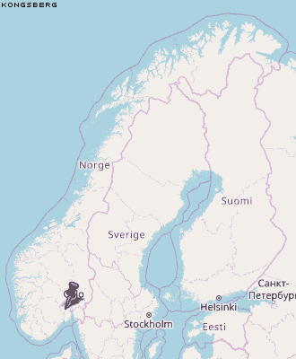 Kongsberg Karte Norwegen