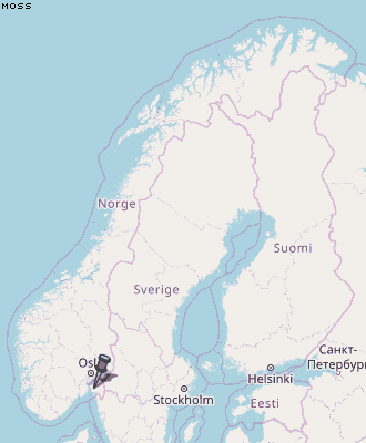 Moss Karte Norwegen