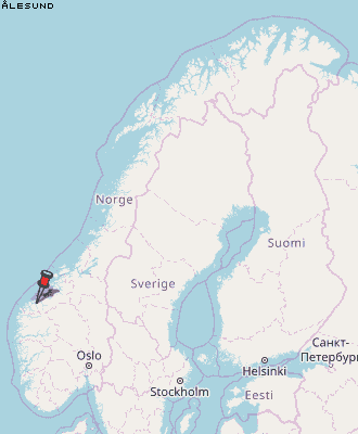 Ålesund Karte Norwegen