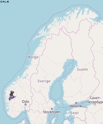 Dale Karte Norwegen
