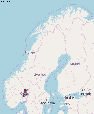 Asker Karte Norwegen