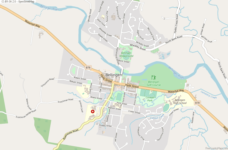 Bellingen Map Australia Latitude & Longitude: Free Maps