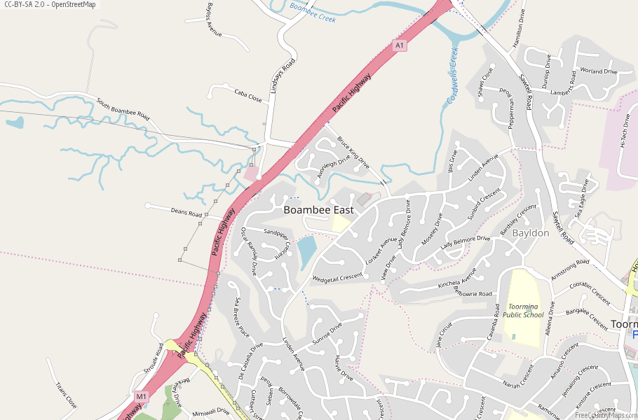 Boambee East Map Australia Latitude & Longitude Free Maps