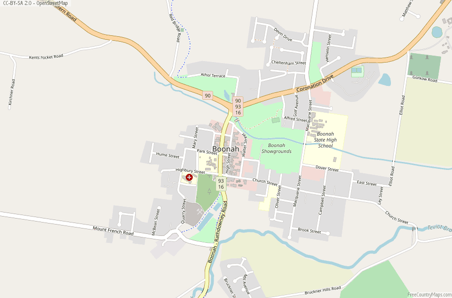 Boonah Map Australia Latitude & Longitude: Free Maps