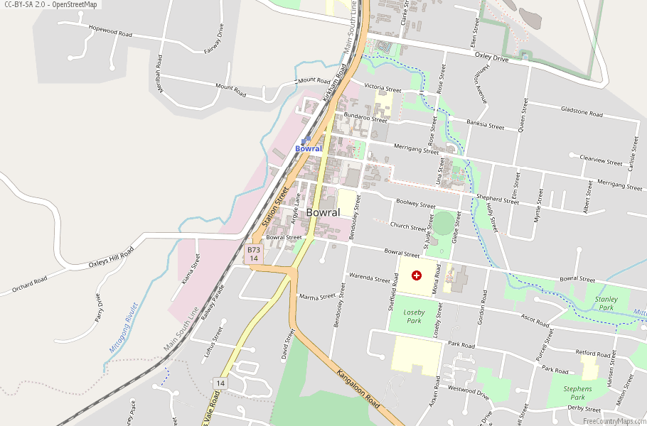 Bowral Map Australia Latitude & Longitude: Free Maps