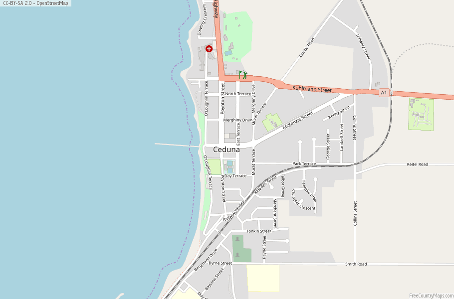 Ceduna Map Australia Latitude & Longitude: Free Maps