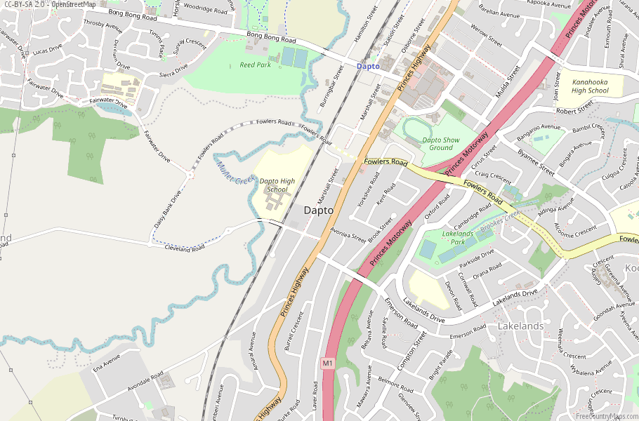 Dapto Map Australia Latitude & Longitude: Free Maps