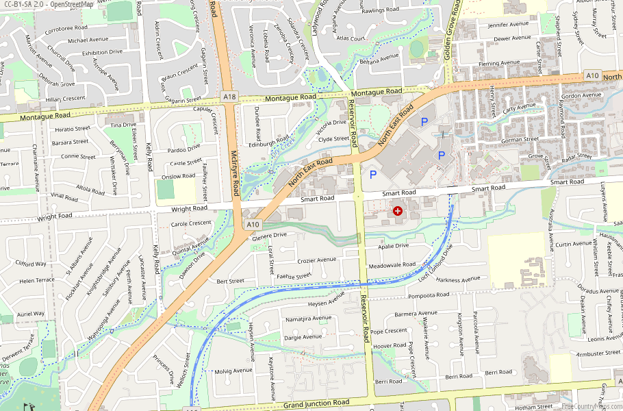 Modbury Map Australia Latitude & Longitude: Free Maps