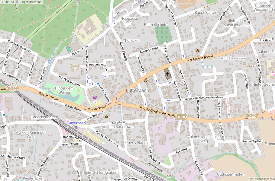 Lutterbach Map France Latitude & Longitude: Free Maps