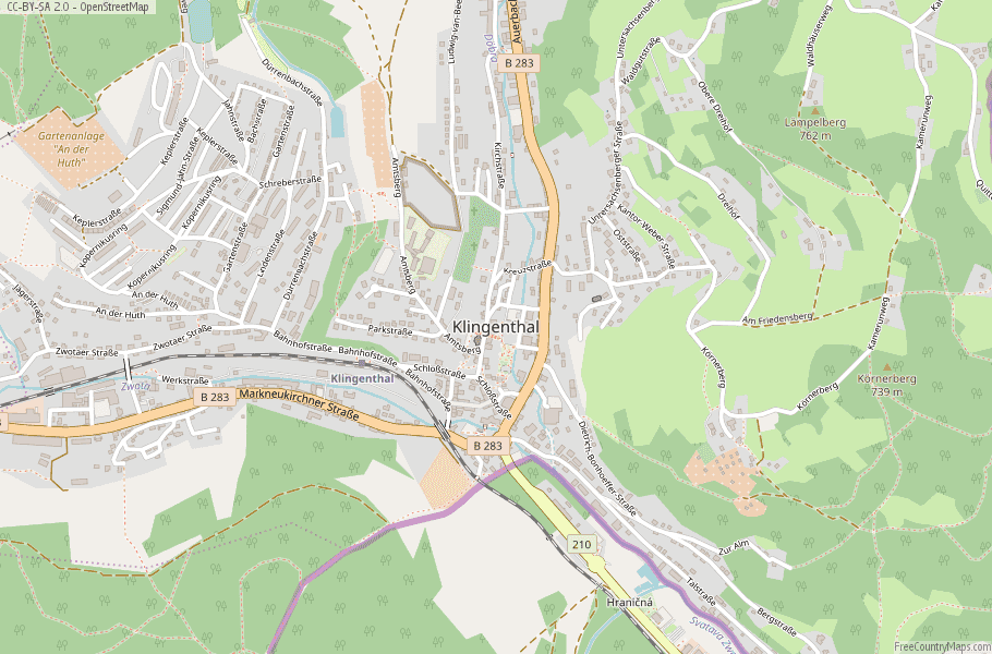 Klingenthal Map Germany Latitude & Longitude: Free Maps