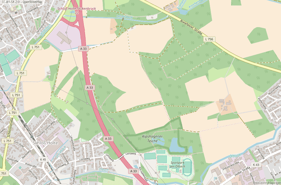 Schloß Holte-Stukenbrock Map Germany Latitude & Longitude: Free Maps