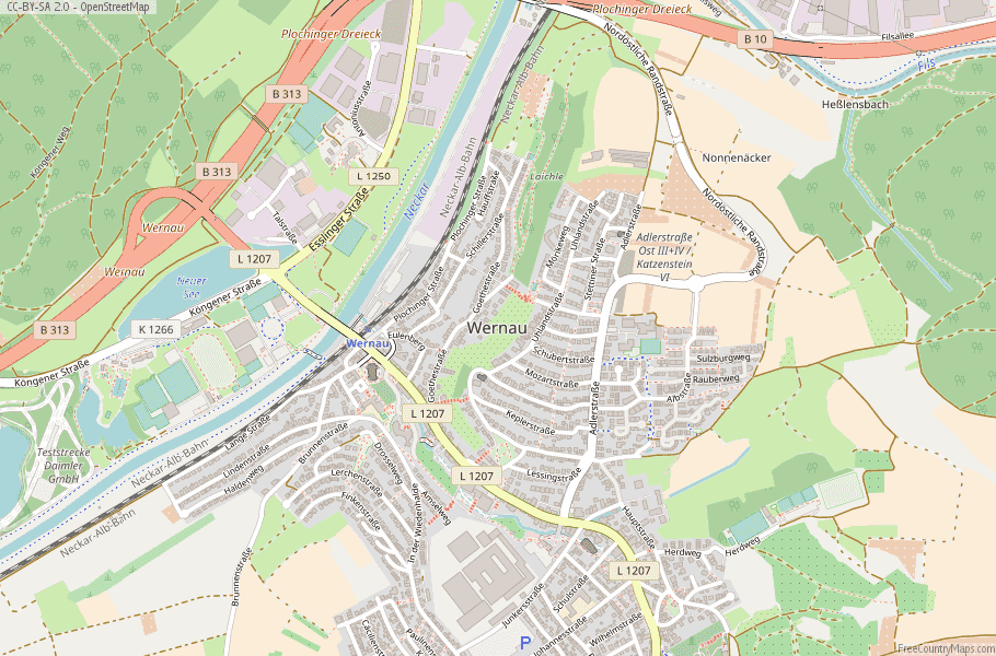 Wernau Map Germany Latitude & Longitude: Free Maps