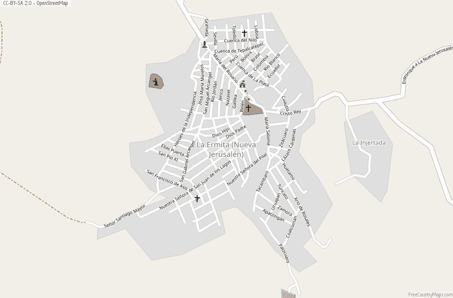 La Ermita (nueva Jerusalen) Map Mexico 3627201762 